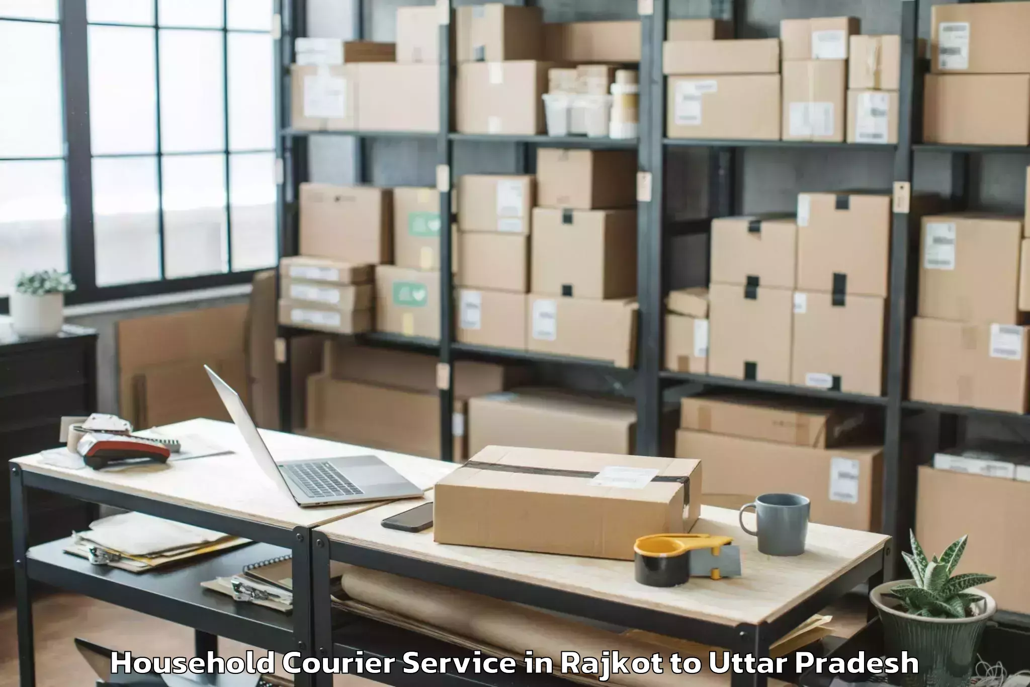 Get Rajkot to Hathras Household Courier